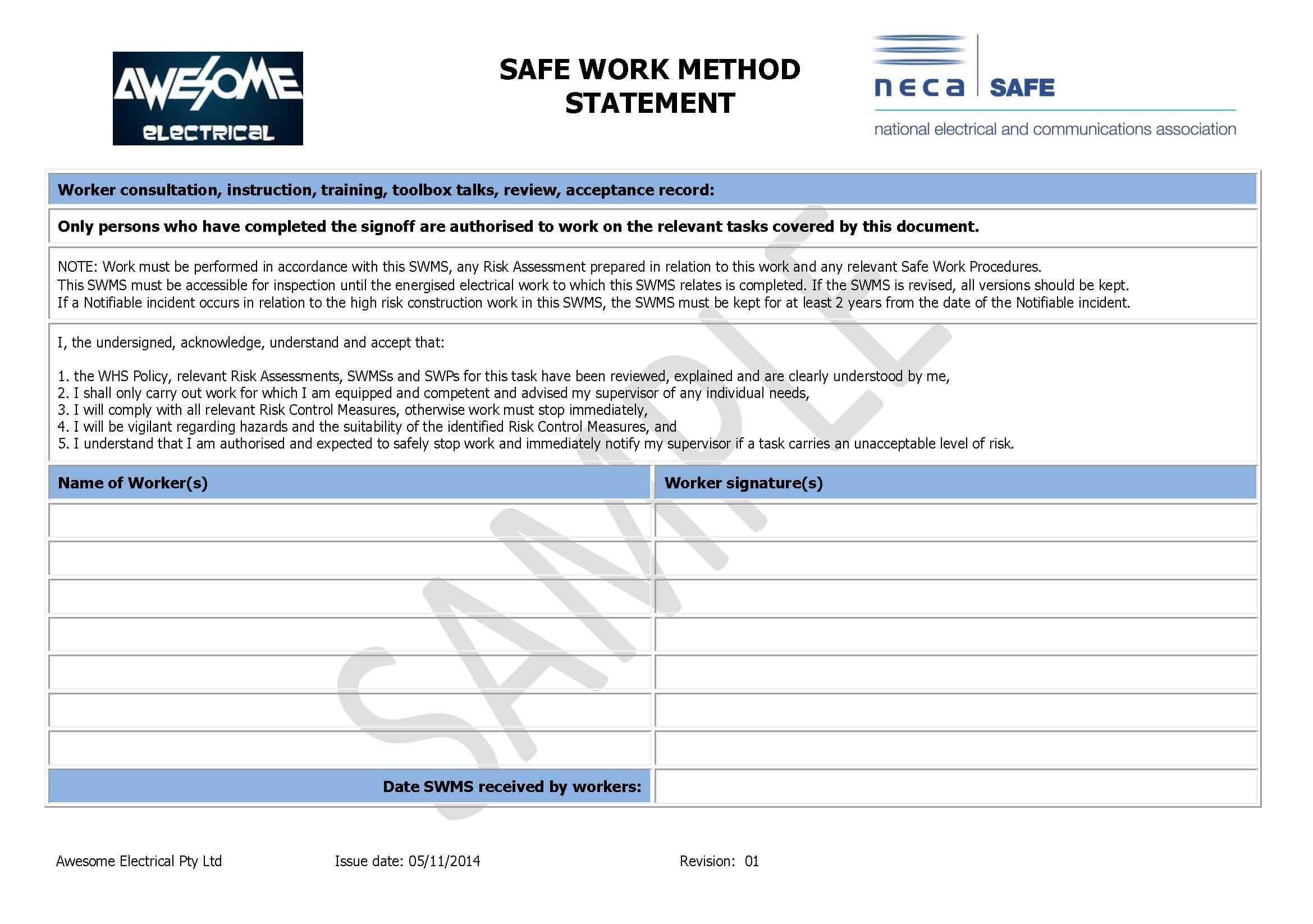 Ideas For Electrical Isolation Certificate Template On Cover Inside Electrical Isolation Certificate Template