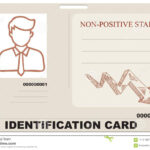 Identification Card For Non Positive Staff Stock Vector Inside Mi6 Id Card Template