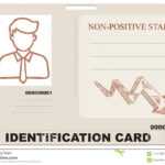 Identification Card For Non Positive Staff Stock Vector Inside Mi6 Id Card Template