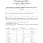 Ieee Format Modified For Single Column, Double Throughout Template For Ieee Paper Format In Word