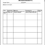 Iep Forms With Daily Behavior Report Template