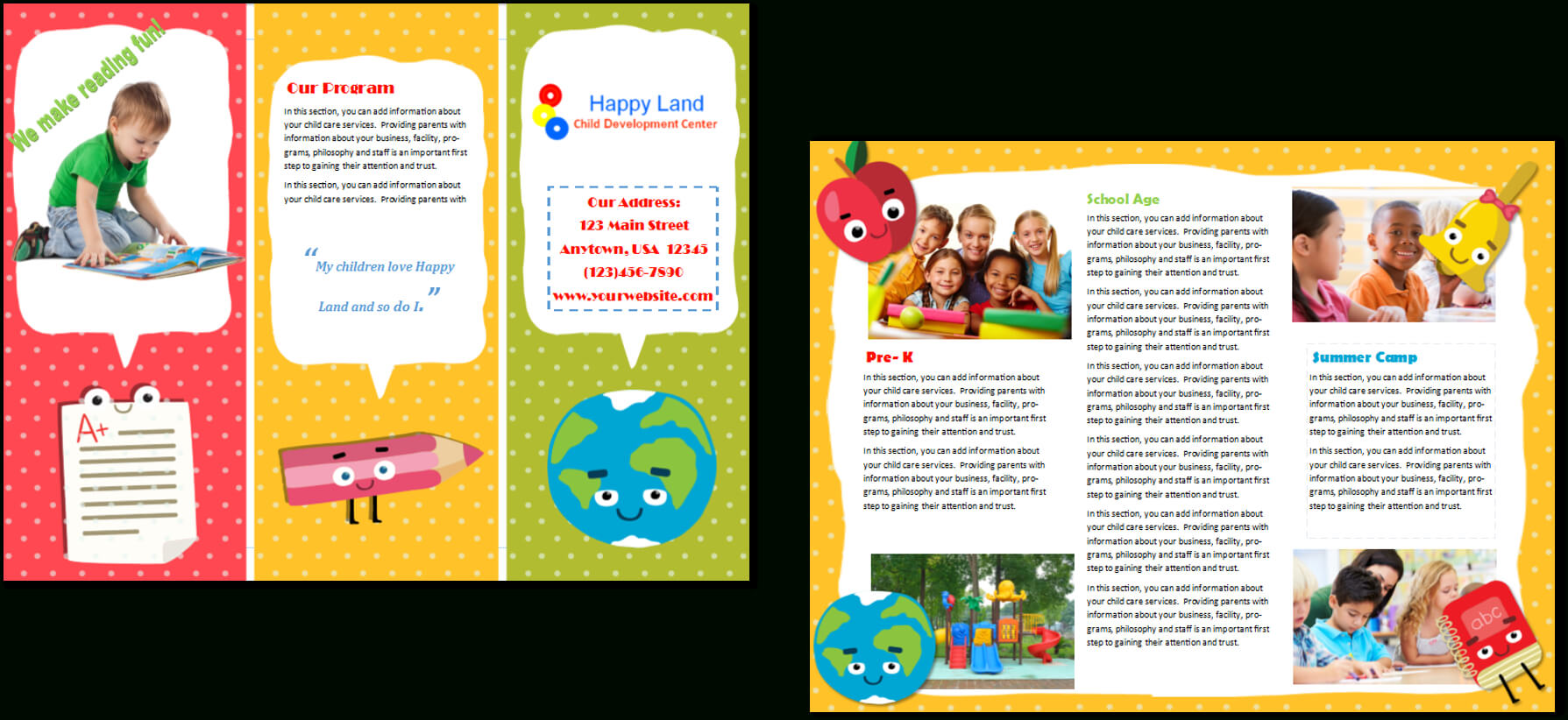 Image Result For Daycare Letterhead | Home Daycare with regard to Daycare Brochure Template