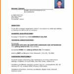 Image Result For Driver Cv Format | Cv Examples | Free Throughout Free Basic Resume Templates Microsoft Word