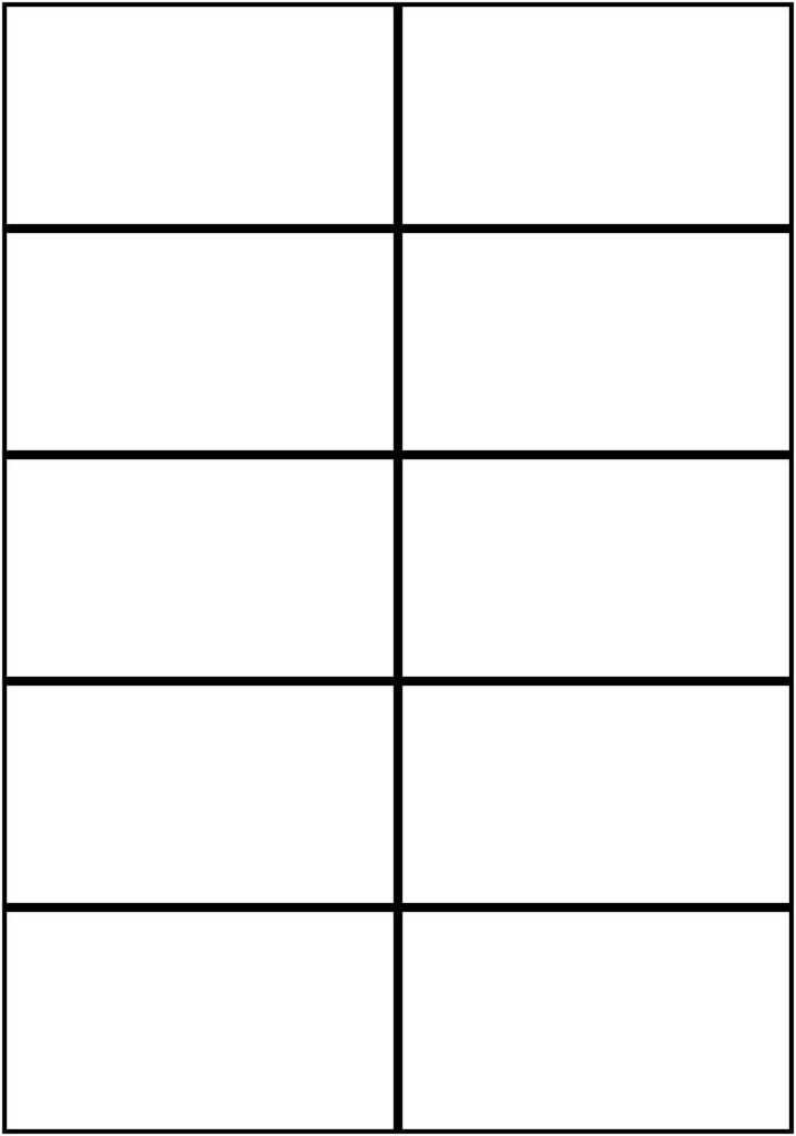 Cue Card Template