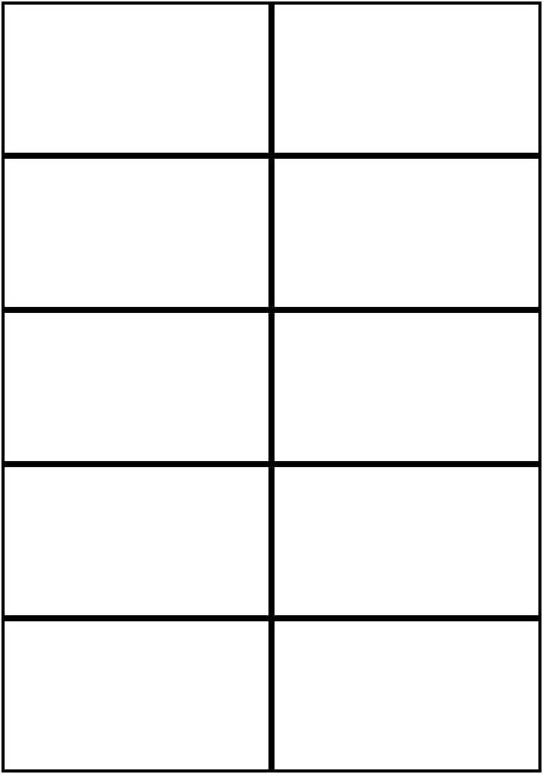 Cue Card Template