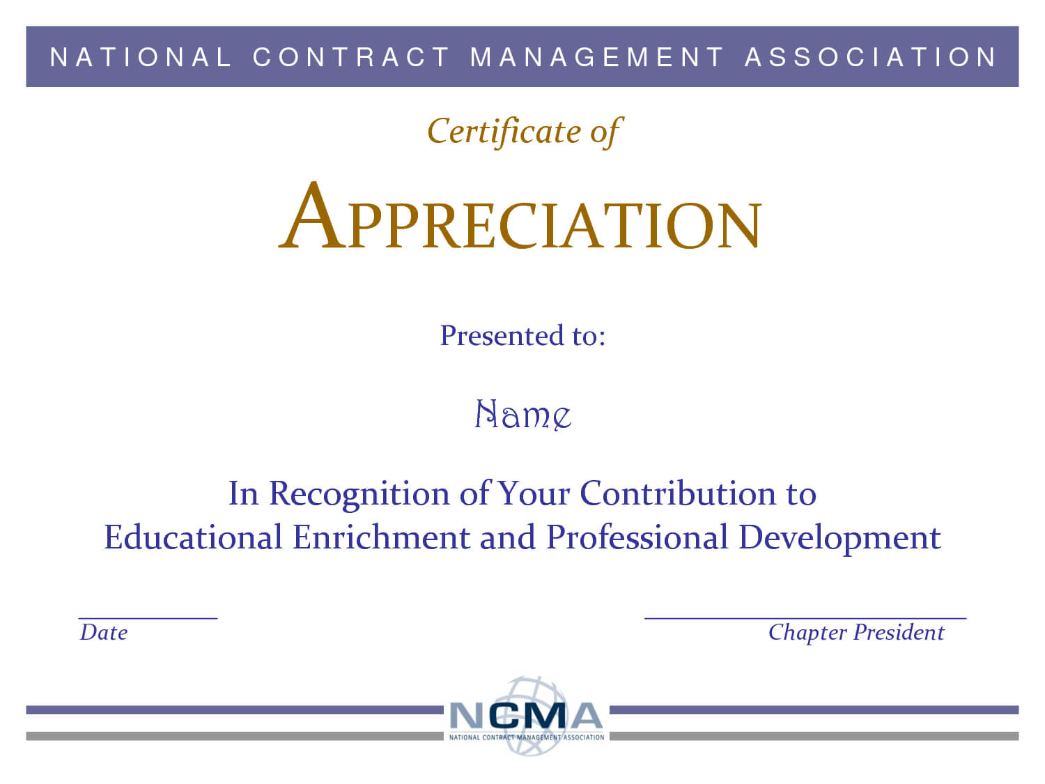 Images For Formal Certificate Of Appreciation Template Inside Formal Certificate Of Appreciation Template