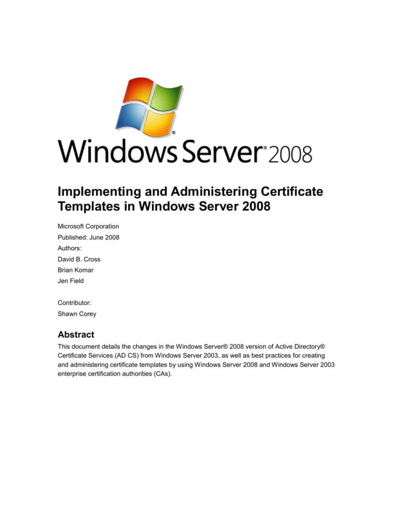 Implementing And Administering Certificate Templates Pertaining To Active Directory Certificate Templates