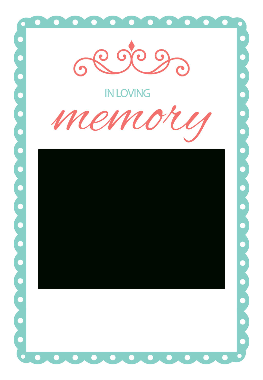 In Loving Memory - Free Memorial Card Template | Greetings Inside Remembrance Cards Template Free