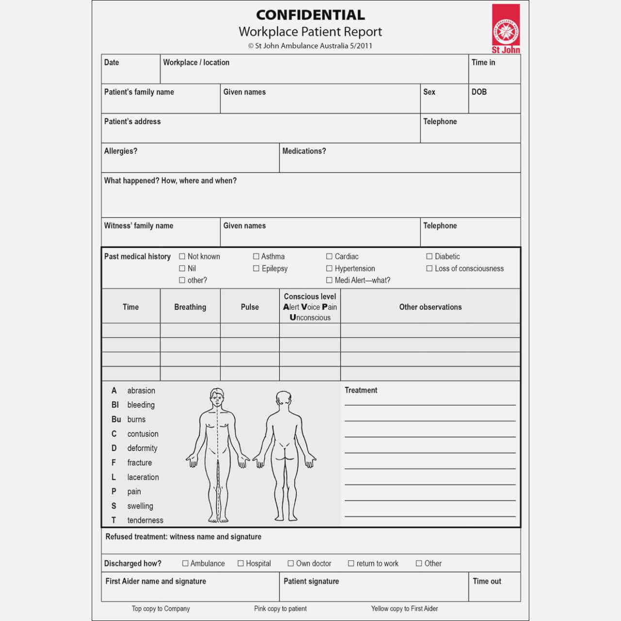 Incident Report Form First Aid Formplate Example Template Throughout First Aid Incident Report Form Template