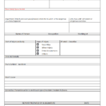 Incident Report Form – In Incident Report Register Template