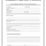 Incident Report Form Template Microsoft Excel | Report For Health And Safety Incident Report Form Template