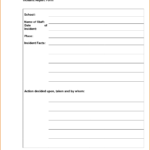 Incident Report Sample Word Information Security Reporting Intended For Incident Report Form Template Word