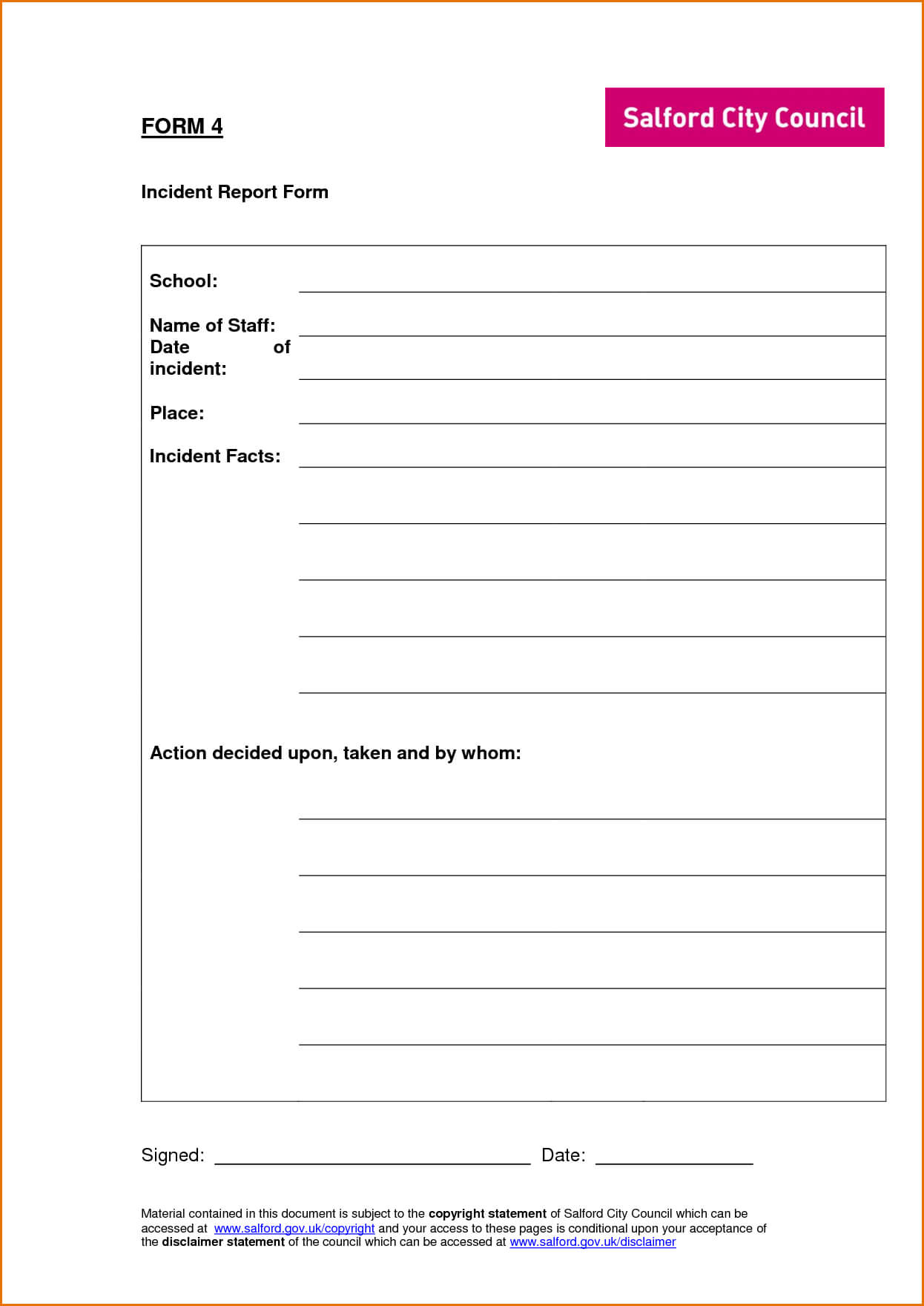 Incident Report Sample Word Information Security Reporting Intended For Incident Report Form Template Word