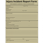 Incident Report Template Inside Insurance Incident Report Template