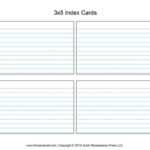 Index Card Template | Index Cards | Card Templates, Index Pertaining To 3 X 5 Index Card Template