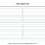 Index Cards Template – Template Ideas Intended For 4X6 Note Card Template