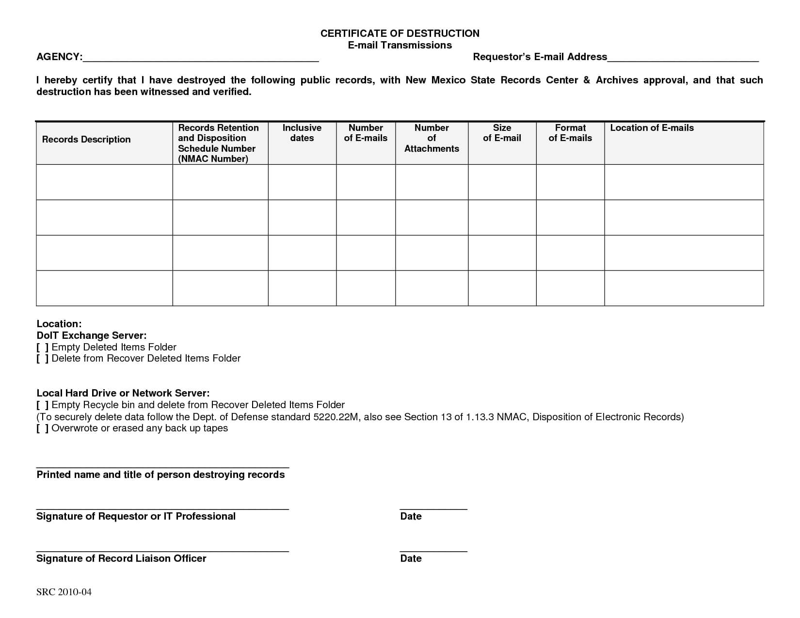 Index Of /cdn/8/1991/634 Intended For Certificate Of Disposal Template