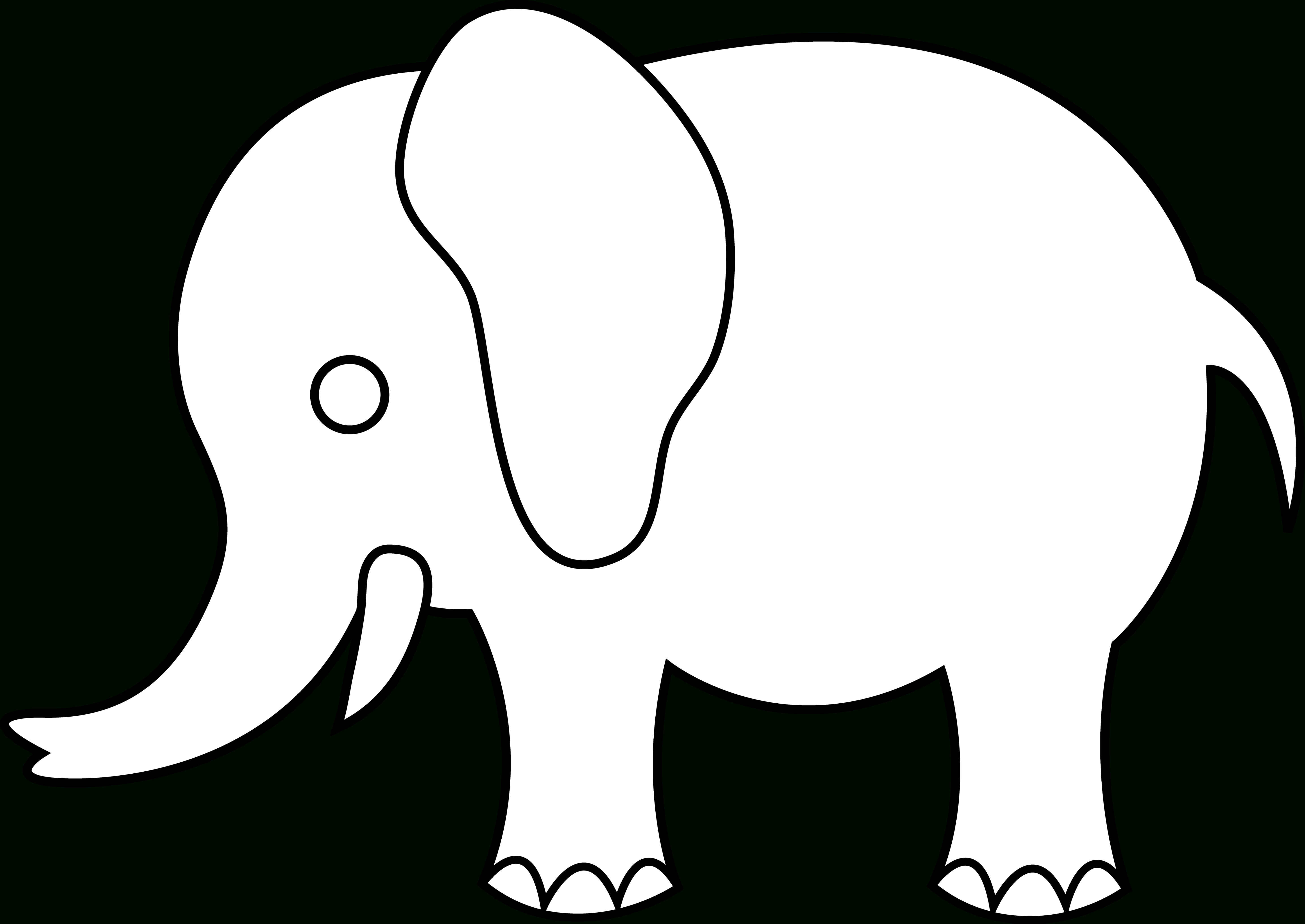 Indian Elephant Line Drawing | Free Download Best Indian For Blank Elephant Template