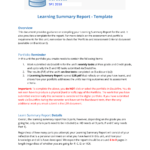 Inf60009 Lsr Template – Databas Learning Summary Report Throughout Work Summary Report Template