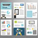 Information Technology Or Business Infographic Elements. It Background Pertaining To Technical Brochure Template