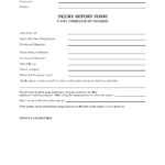 Injury Report Form For Film Productions Regarding Injury Report Form Template