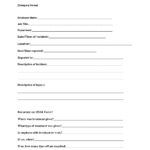 Injury Report Form Template With Injury Report Form Template