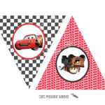 Instant Download - Printable Cars Themed Happy Birthday with Cars Birthday Banner Template