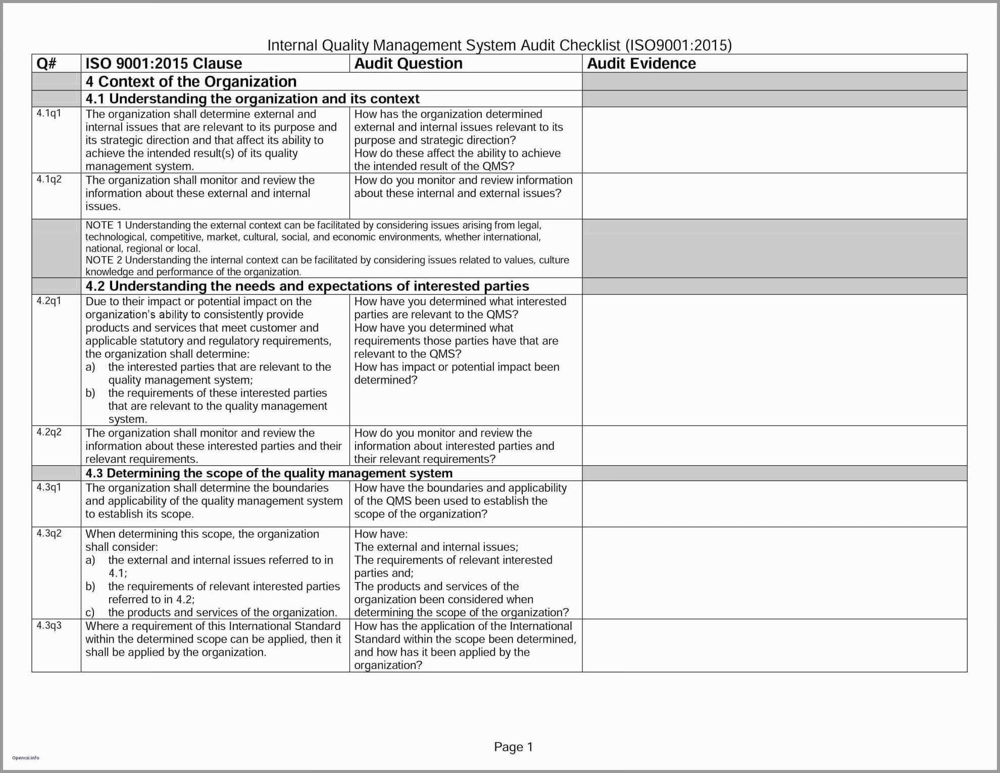 Internal Audit Report Ate Example Iia Format Pdf Excel Port Regarding Internal Audit Report Template Iso 9001