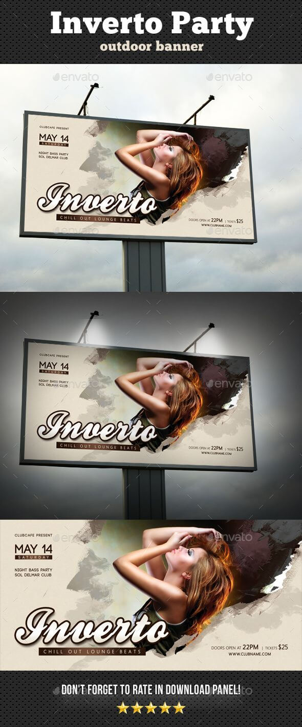 Inverto Party Outdoor Banner Templaterapidgraf High Pertaining To Outdoor Banner Design Templates