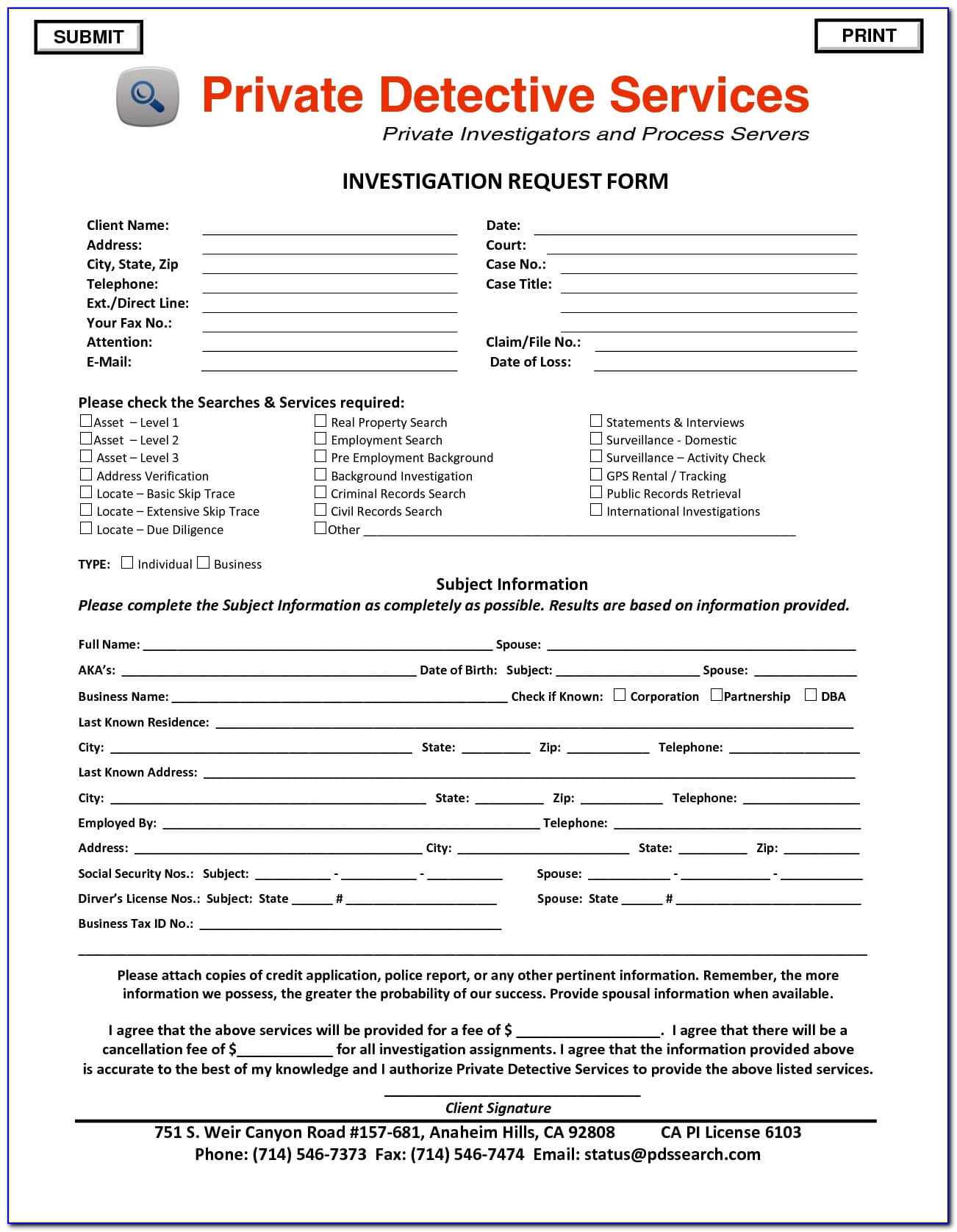 Investigation Report Template Doc Cool Private Investigator In Investigation Report Template Doc