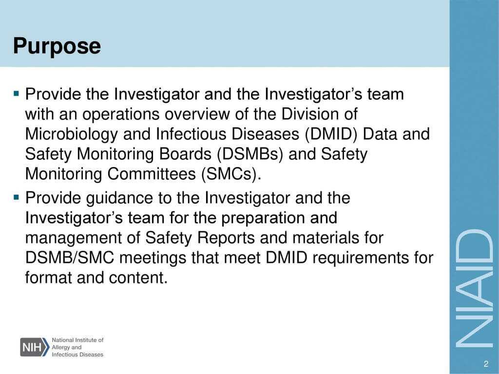 Investigator Training – Ppt Download Regarding Dsmb Report Template