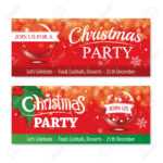 Invitation Merry Christmas Banner And Card Design Template.glass.. Throughout Merry Christmas Banner Template