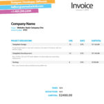 Invoice Like A Pro: Design Examples And Best Practices for Web Design Invoice Template Word