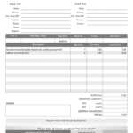 Invoice Template With Credit Card Payment Option intended for Credit Card Bill Template