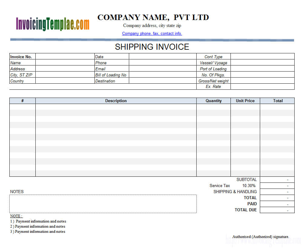 Invoice Template With Credit Card Payment Option Within Credit Card Bill Template