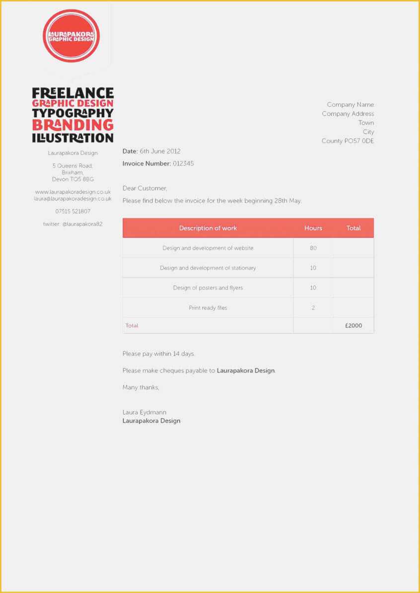 Invoice: Web Design Invoice Template Word Graphic Awesome In Web Design Invoice Template Word