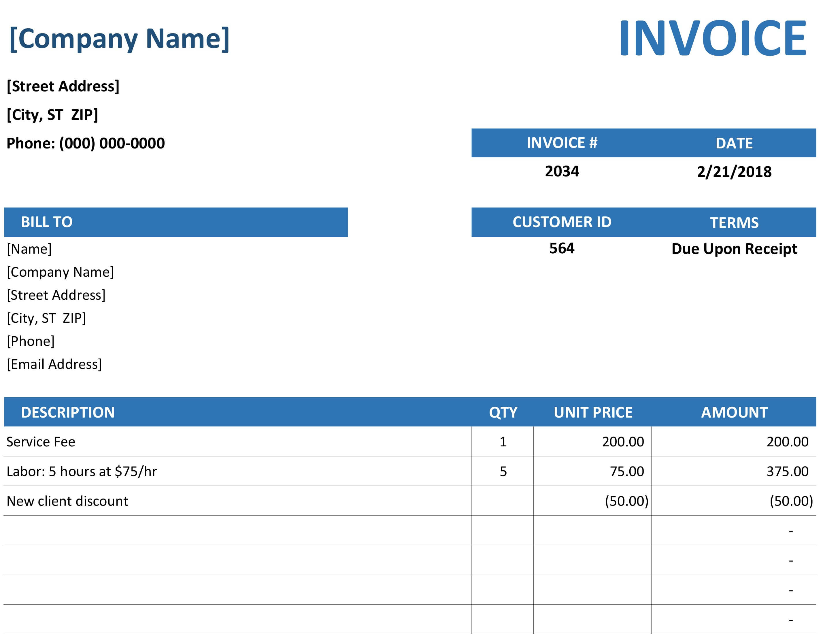 Invoices – Office Regarding Invoice Template Word 2010