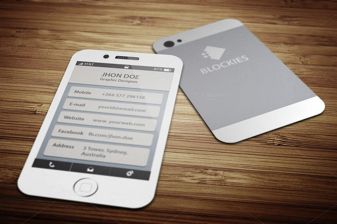 Iphone 6 (35% Off) Business Cardjigsawlab On Regarding Iphone Business Card Template