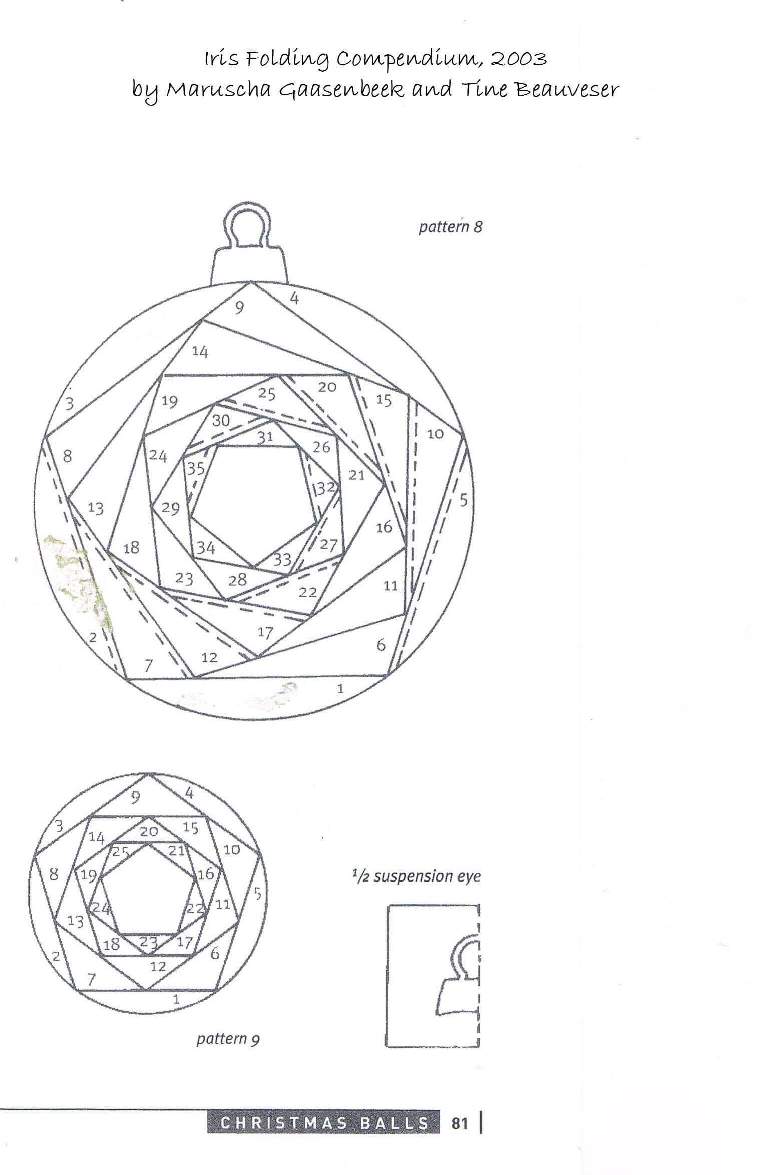 Iris Folding Patterns Free Printables |  Made Using A In Card Folding Templates Free