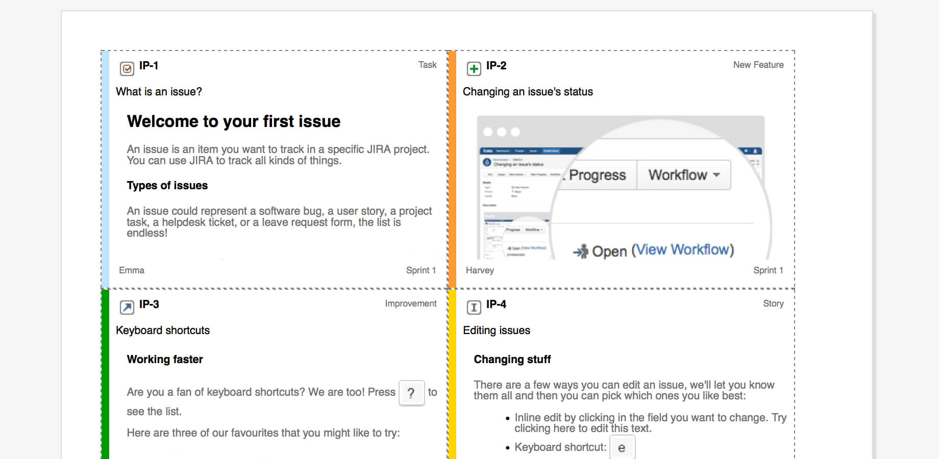 Issue Printer – Print Agile Board Cards | Atlassian Marketplace With Regard To Agile Story Card Template