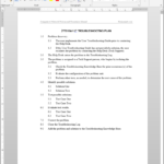 It Troubleshooting Plan Template | Itts104 1 Pertaining To Software Problem Report Template