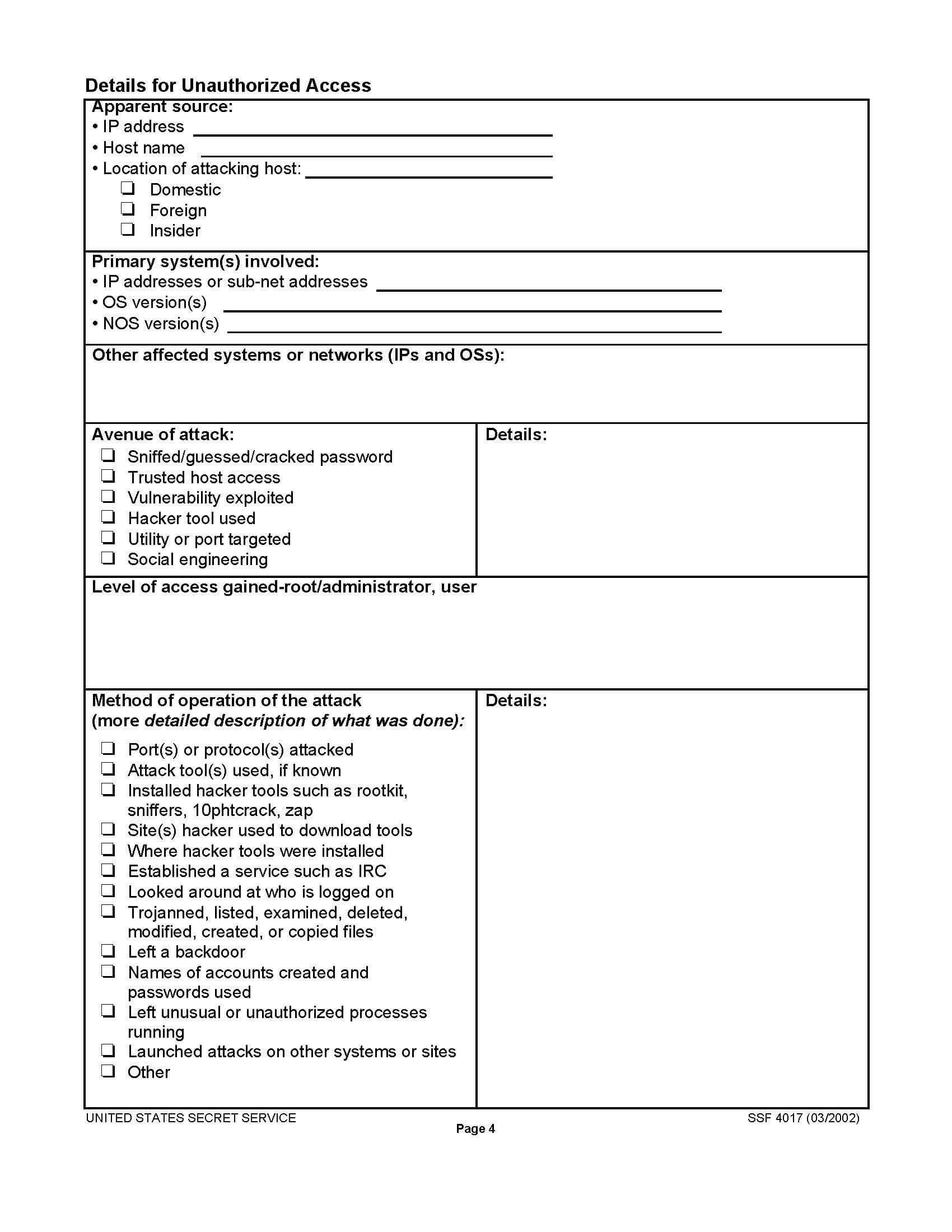 Itil Dent Report Template Excel Cyber Security Response It With Regard To It Major Incident Report Template