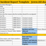 Itil Incident Management Template Beautiful Incident Report With Regard To It Management Report Template