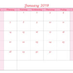 January 2019 Blank Calendar For Kids – Printable Calendar Pertaining To Blank Calendar Template For Kids