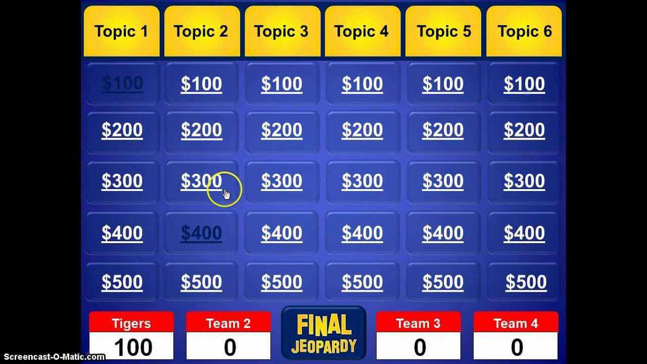 Jeopardy Powerpoint Template Intended For Jeopardy Powerpoint Template With Sound