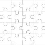 Jigsaw Puzzle Blank Template 6X4 Elements, Twenty Four Puzzle.. Throughout Blank Jigsaw Piece Template