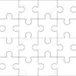 Jigsaw Puzzle Blank Template 6X4 Elements, Twenty Four Puzzle.. Throughout Blank Jigsaw Piece Template