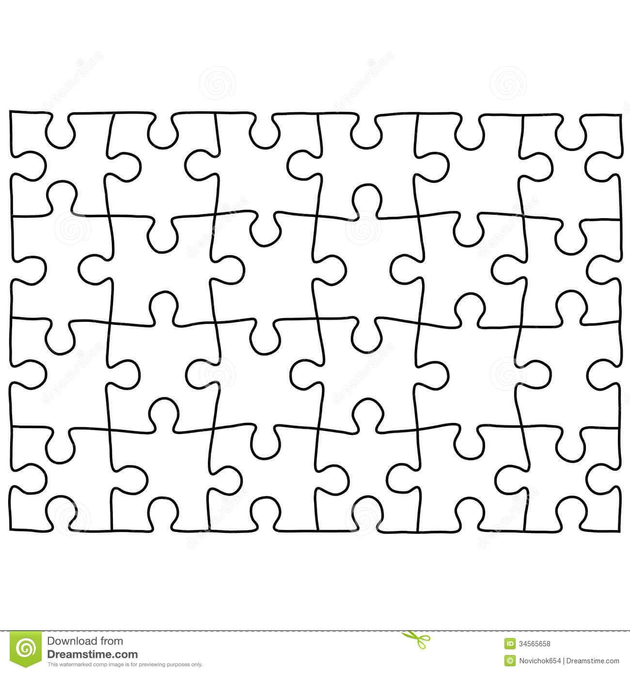 Jigsaw Puzzle Design Template | Free Puzzle Templates In Jigsaw Puzzle Template For Word