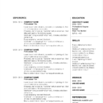 Job Winning Resume Templates For Microsoft Word & Apple Pages Intended For Microsoft Word Resumes Templates