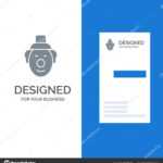 Joker Clown Circus Grey Logo Design Business Card Template Within Joker Card Template